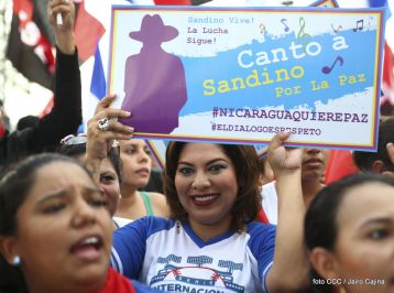 Canto a Sandino por la Paz en el 123 Aniversario del Nacimiento del General de Hombres Libres