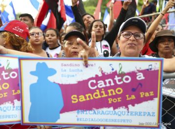 Canto a Sandino por la Paz en el 123 Aniversario del Nacimiento del General de Hombres Libres
