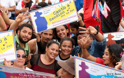 Canto a Sandino por la Paz en el 123 Aniversario del Nacimiento del General de Hombres Libres