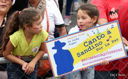 Canto a Sandino por la Paz en el 123 Aniversario del Nacimiento del General de Hombres Libres