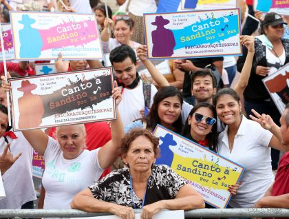 Canto a Sandino por la Paz en el 123 Aniversario del Nacimiento del General de Hombres Libres