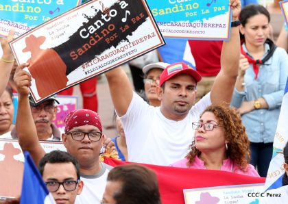 Canto a Sandino por la Paz en el 123 Aniversario del Nacimiento del General de Hombres Libres