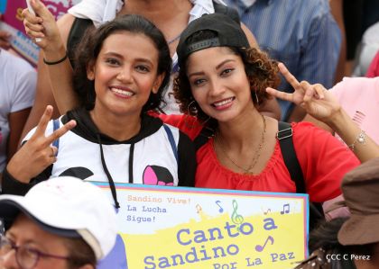 Canto a Sandino por la Paz en el 123 Aniversario del Nacimiento del General de Hombres Libres