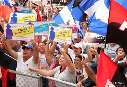 Canto a Sandino por la Paz en el 123 Aniversario del Nacimiento del General de Hombres Libres