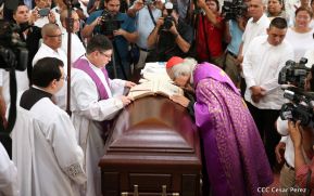 El último adiós al Cardenal de la Paz, Miguel Obando y Bravo