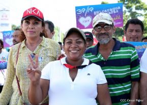 Miles caminaron por la Paz en Nicaragua