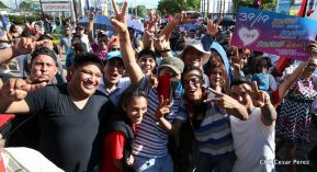 Miles caminaron por la Paz en Nicaragua