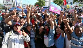 Miles caminaron por la Paz en Nicaragua