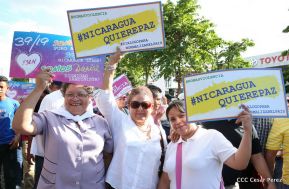 Miles caminaron por la Paz en Nicaragua