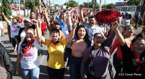 Miles caminaron por la Paz en Nicaragua