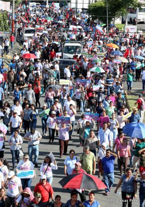 Miles caminaron por la Paz en Nicaragua