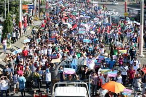 Miles caminaron por la Paz en Nicaragua