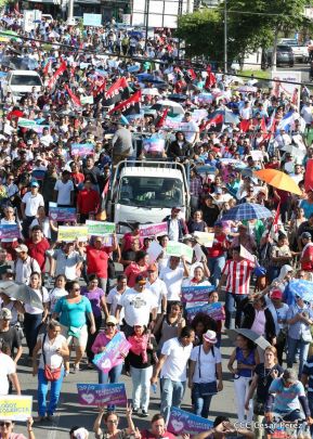Miles caminaron por la Paz en Nicaragua