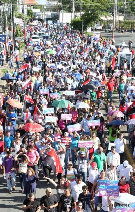 Miles caminaron por la Paz en Nicaragua