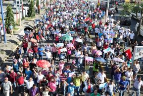 Miles caminaron por la Paz en Nicaragua