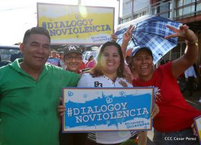 Miles caminaron por la Paz en Nicaragua