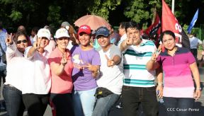 Miles caminaron por la Paz en Nicaragua