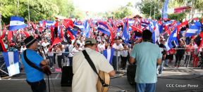 Miles caminaron por la Paz en Nicaragua