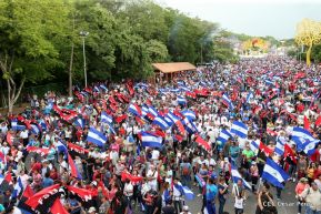 Miles caminaron por la Paz en Nicaragua