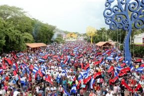 Miles caminaron por la Paz en Nicaragua