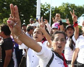 Miles caminaron por la Paz en Nicaragua