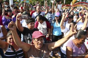 Miles caminaron por la Paz en Nicaragua