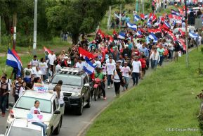 Pueblo nicaragüense camina por la paz y la tranquilidad