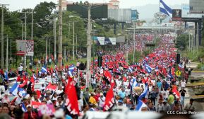 Pueblo nicaragüense camina por la paz y la tranquilidad