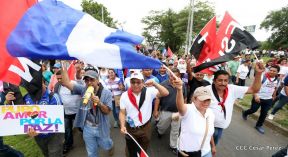 Pueblo nicaragüense camina por la paz y la tranquilidad