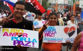 Pueblo nicaragüense camina por la paz y la tranquilidad