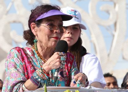 Familias reafirman compromiso por la paz y ratifican apoyo al Gobierno del Presidente Daniel y la Compañera Rosario