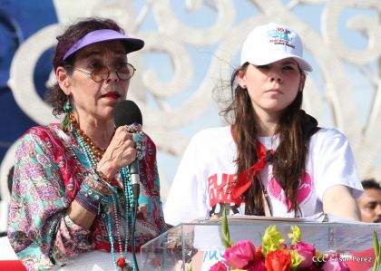 Familias reafirman compromiso por la paz y ratifican apoyo al Gobierno del Presidente Daniel y la Compañera Rosario