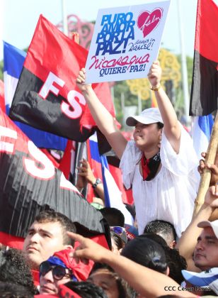 Familias reafirman compromiso por la paz y ratifican apoyo al Gobierno del Presidente Daniel y la Compañera Rosario