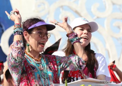 Familias reafirman compromiso por la paz y ratifican apoyo al Gobierno del Presidente Daniel y la Compañera Rosario