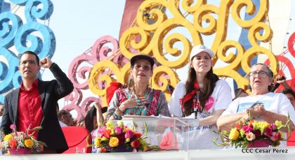 Familias reafirman compromiso por la paz y ratifican apoyo al Gobierno del Presidente Daniel y la Compañera Rosario