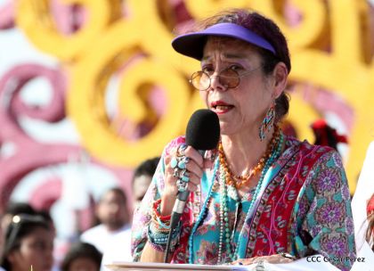 Familias reafirman compromiso por la paz y ratifican apoyo al Gobierno del Presidente Daniel y la Compañera Rosario