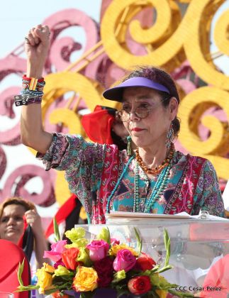 Familias reafirman compromiso por la paz y ratifican apoyo al Gobierno del Presidente Daniel y la Compañera Rosario