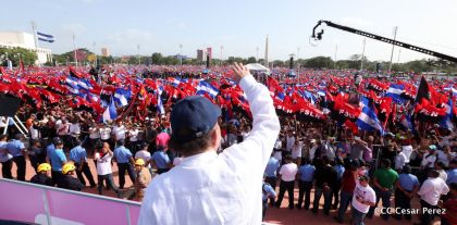 Familias reafirman compromiso por la paz y ratifican apoyo al Gobierno del Presidente Daniel y la Compañera Rosario