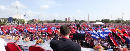 Familias reafirman compromiso por la paz y ratifican apoyo al Gobierno del Presidente Daniel y la Compañera Rosario