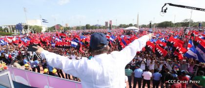 Familias reafirman compromiso por la paz y ratifican apoyo al Gobierno del Presidente Daniel y la Compañera Rosario