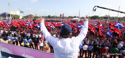 Familias reafirman compromiso por la paz y ratifican apoyo al Gobierno del Presidente Daniel y la Compañera Rosario