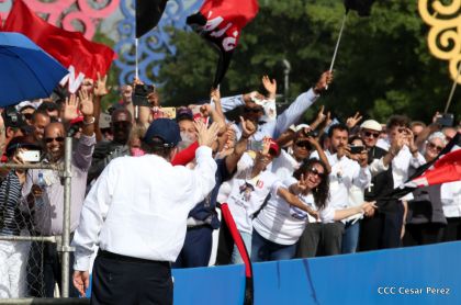 Familias reafirman compromiso por la paz y ratifican apoyo al Gobierno del Presidente Daniel y la Compañera Rosario