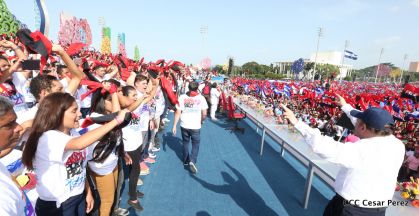 Familias reafirman compromiso por la paz y ratifican apoyo al Gobierno del Presidente Daniel y la Compañera Rosario