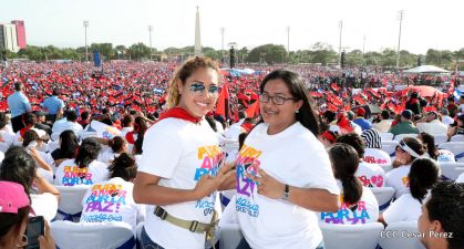 Familias reafirman compromiso por la paz y ratifican apoyo al Gobierno del Presidente Daniel y la Compañera Rosario