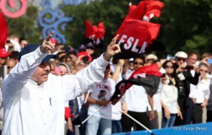 Familias reafirman compromiso por la paz y ratifican apoyo al Gobierno del Presidente Daniel y la Compañera Rosario