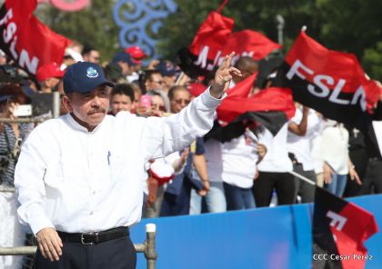 Familias reafirman compromiso por la paz y ratifican apoyo al Gobierno del Presidente Daniel y la Compañera Rosario