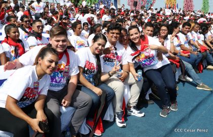 Familias reafirman compromiso por la paz y ratifican apoyo al Gobierno del Presidente Daniel y la Compañera Rosario