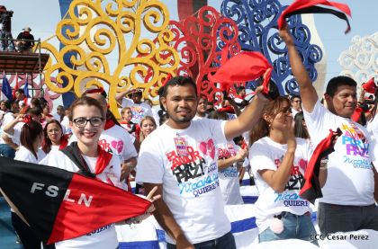 Familias reafirman compromiso por la paz y ratifican apoyo al Gobierno del Presidente Daniel y la Compañera Rosario