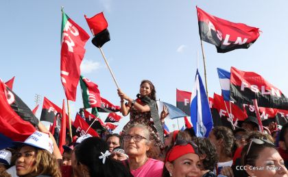 Familias reafirman compromiso por la paz y ratifican apoyo al Gobierno del Presidente Daniel y la Compañera Rosario