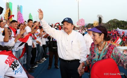 Familias reafirman compromiso por la paz y ratifican apoyo al Gobierno del Presidente Daniel y la Compañera Rosario